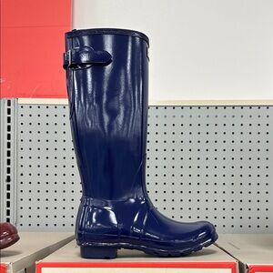 Hunter Women's Blue Rain Boots